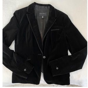 Banana Republic Black Velvet Blazer